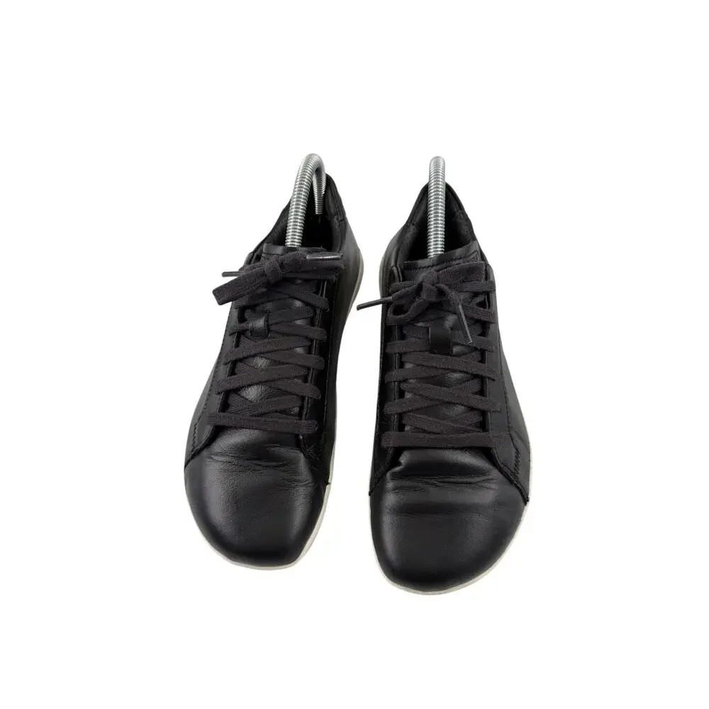 Vivobarefoot Geo Court II Men Black Leather Barefoot Sneakers EU 37 US 4.5 Minim